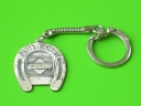 Gasolin oil save trip horse shoe key chain