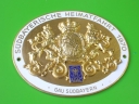 ADAC 1970 gold lions car badge