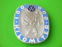 VW 100000 km early blue st christopher car badge