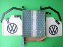 VW white mudflaps