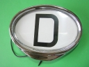 full chrome light up d-plate