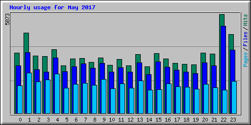 Hourly usage for May 2017